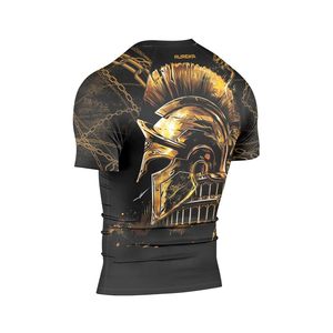 OEM Custom Made Unisex Rashguard UPF 50 UV Protection Sublimation Seamless Design Compression Polyester Wholesale OEM Wholesale - Product Image 5