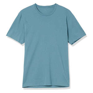 100% Cotton Deep Blue Color Men's Summer Wear <b>T</b>-<b>Shirts</b> Short Sleeves Regular Fit Men's Round Neck <b>Collar</b> <b>T</b>-<b>Shirt</b> - Product Image 5