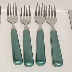 Juego de cubiertos de metal de Calidad exclusiva con asas de resina Juego de cubiertos reales para restaurante o vajilla de boda Cuchara DE LA India - Product Image 1