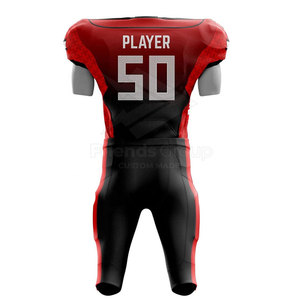 Conjunto de Camisetas de Fútbol Americano Personalizadas con Transferencia Térmica, de Secado Rápido, 100% Poliéster, Cuello en V, Tallas Grandes, Uniformes para Hombres Adultos - Product Image 6