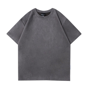 T-shirt décontracté vintage pour homme, couleur unie, coupe ample, 100 % coton, manches courtes, anti-plis, séchage rapide, écologique et respirant - Product Image 4