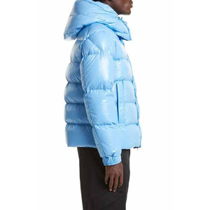 Veste d'hiver matelassée pour homme, grande taille, imperméable, chaude et épaisse, avec capuche, en toile, style vintage, fermeture éclair, duvet de canard, vente en gros - Product Image 2