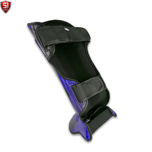Protections de tibia en cuir PU légères pour la boxe, l'entraînement de combat, le MMA et le Muay Thai, avec fermeture auto-agrippante - Product Image 3