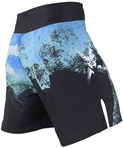 Men Sublimated Fight <b>Shorts</b> for Mixed Martial Arts <b>Grappling</b> BJJ Fighting Trunks with Drawstring Sublimated MMA Nogi <b>Shorts</b> - Product Image 3