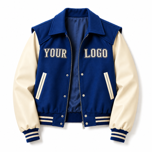 Veste universitaire personnalisée OEM pour hommes, style streetwear américain, faible MOQ, prix d'usine, commandes en gros - Product Image 4