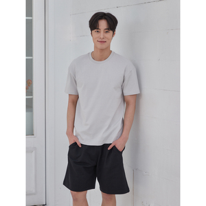 T-shirt Unisex a maniche corte in cotone resistente grigio M/L/XL - Product Image 1