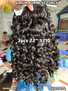 Extensiones de Cabello Humano Virgen Vietnamita Rizado Vuy Hair Listas para Enviar, Suaves y Sedosas, de Longitud Completa, con Doble Trama a Máquina - Product Image 3
