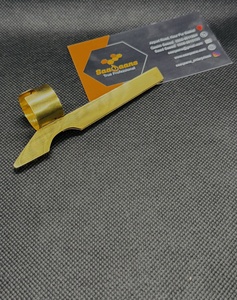 Cuchilla de Afeitar Profesional de Acero Inoxidable para Adelgazar el Cabello, de Alta Calidad, Dorada, para Barberos, para un Corte Preciso - Product Image 5