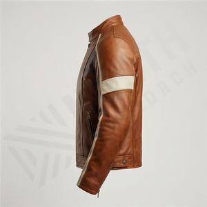 Veste de moto en cuir véritable pour homme de qualité supérieure, nouvelle arrivée, vestes de moto d'hiver, protections amovibles, personnalisables - Product Image 3