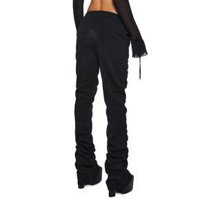 Wholesale 100% Cotton Women <b>Stacked</b> Sweatpants Custom Logo <b>Joggers</b> with Drawstring Casual Streetwear Style For Women - Product Image 3