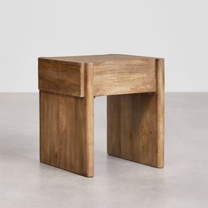 Mesita de noche Vandana Nova Falcon de madera de mango 45x45 cm - Product Image 5