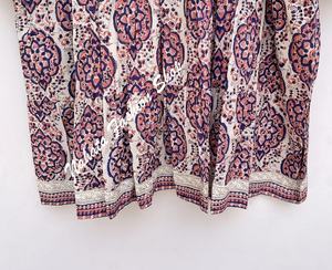 Nouveauté Mini robe longue en coton imprimé à motif floral pour femmes décolleté Hanley avec des cravates en coton Mini robe Elizabeth pour femmes - Product Image 5