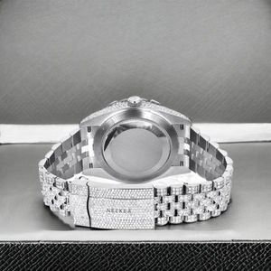 Montre Moissanite entièrement faite à la main-Hip Hop Diamond Tester Passé Watch, fournisseur de montres Moissanite indiennes de confiance - Product Image 2