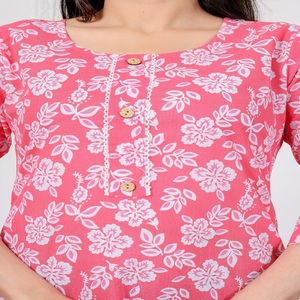 Women Rayon Printed <b>Kurti</b> Top , Ethnic Tunic with Casual Wear <b>Kurti</b> - Product Image 5