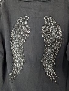 Sudadera con capucha y cremallera, con logotipo personalizado, de peso pesado, extragrande, con efecto desgastado por el sol y lavado ácido, con remaches, estilo punk urbano - Product Image 5