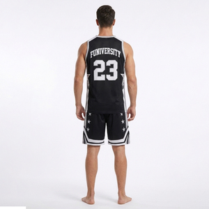 Maillot de basket-ball personnalisé à séchage rapide 100% polyester, maillot de basket-ball sublimé, design simple, ensemble uniforme de basket-ball - Product Image 4