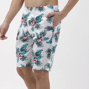 Men's Tie Dye Board Shorts Mid Waist Drawstring Closure Quick Dry Casual Spandex/Cotton Swim <b>Trunks</b> - Product Image 2