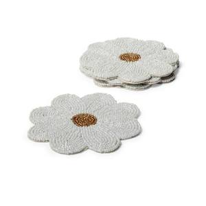 Sous-verres à café perlés de style bohème haut de gamme, décoratifs uniques et imperméables, pour cadeaux de pendaison de crémaillère, artisanat - Product Image 1