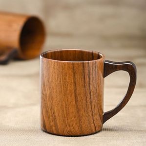 Tasses en bois d'extérieur légères, tasses à boire en bois naturel faites à la main, réutilisables pour le camping, les voyages, le café, le thé, la vaisselle de table - Product Image 1