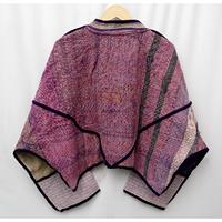 Veste Kantha Designer 100% Coton Multicolore Style Ethnique Premium Fermeture Ouverte Faite à la Main Vintage Réversible Vente en Gros