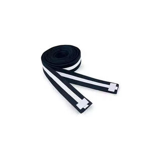 Ceinture BJJ personnalisée haut de gamme avec logo frontal, en polyester/coton durable pour arts martiaux, Kimono, Vêtements sur mesure en gros pour fabricants OEM - Product Image 5