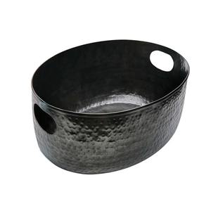 อ่างโลหะสีดำสำหรับงานปาร์ตี้กลางแจ้งและงานแต่งงาน  ถังแช่เครื่องดื่มสีดำสุดหรู - Product Image 5