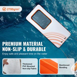 Plataforma Flotante Inflable de 15x6.5 Pies, Trampolín de Malla de 4x6 Pies, Tapete de PVC Antideslizante para Piscina, Muelle Inflable para Agua - Product Image 3