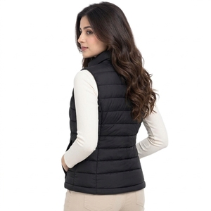 Chaleco Acolchado para Mujer, con Aislamiento, Cierre Frontal Completo, Bolsillos Laterales, Ajuste Cómodo, Tejido de Punto, Sin Mangas, Ligero - Product Image 5