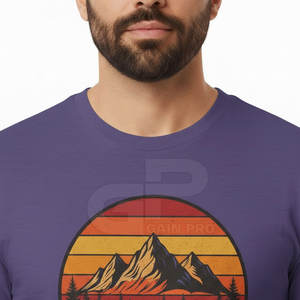 T-shirt homme col rond en coton doux, style western, pour tous les jours et l'été. - Product Image 6