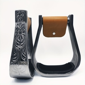 Étriers de cheval Premium SPALL JP SPORTS en aluminium et acier inoxydable, taille personnalisée, confortables, légers, durables, avec surface antidérapante - Product Image 3