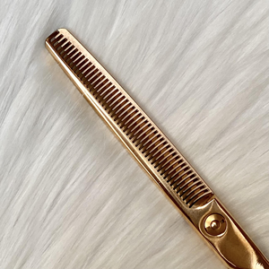 Premium Japanese Stainless Steel <b>Dog</b> Grooming <b>Scissors</b> Thinning Type Offset Handle Right-handed Eco-Friendly - Product Image 2