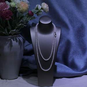 Collier de perles d'eau douce de Zhuji 2025, petites perles de riz, presque parfaitement rondes, 4 mm, avec de minuscules défauts, S925 - Product Image 1