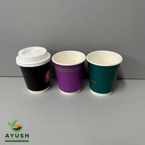Vasos de Papel Desechables con Tapa Segura para Té Caliente e Infusiones Herbales con Logotipo Personalizable - Product Image 2