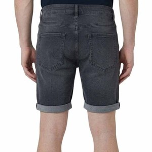 Shorts en jean bleu foncé personnalisés pour hommes, taille haute, cordon de serrage, décontractés, 100 % coton, design personnalisé - Product Image 6