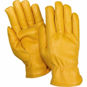 Gants de conduite en cuir de chèvre pleine fleur robustes, classés parmi les meilleurs, pour la protection des mains et des bras en milieu industriel et pour le jardinage domestique - Product Image 1