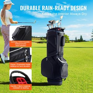 Borsa da Golf per Carrello con 14 Divisori, 11 Tasche, Leggera e Resistente, Manici Premium, Supporto per Carrello - Product Image 3