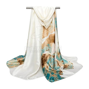 Elegante Bufanda de Seda con Textura Suave, Accesorio de Moda Premium para Mujer, Diseño Personalizado, Color Sólido, Bufanda de Seda Hecha a Medida al por Mayor - Product Image 2