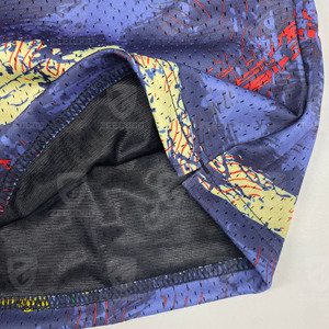 Shorts de basket-ball unisexes personnalisés en maille 100% polyester entièrement sublimés, shorts en maille double couche avec poches - Product Image 5