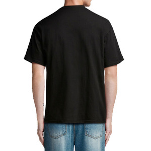Camiseta con Pedrería para Hombre, Personalizada con Gemas en Toda la Superficie, Color Negro Sólido, 100% Algodón, Corte Holgado, Estampada - Product Image 3