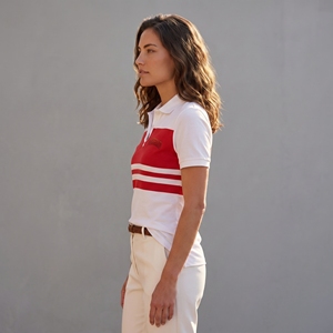เสื้อโปโลผู้หญิงคอตตอน 100% สไตล์ลำลอง สีพื้น ระบายอากาศดี แฟชั่นทันสมัย ทรงคลาสสิก เหมาะสำหรับเล่นกอล์ฟ รุ่นใหม่ล่าสุด - Product Image 6