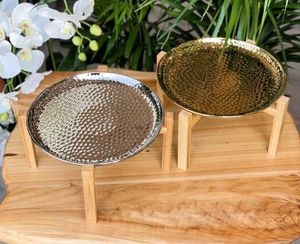 Base para Pastel Decorativa con Campana Metálica para Cumpleaños y Fiestas, Campana para Pastel de Metal y Mármol y Base para Pastel - Product Image 3