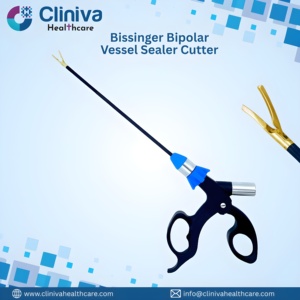 Cliniva <b>Laparoscopic</b> Open Surgery <b>Instruments</b> Bissinger Bipolar Vessel Sealer Cutter 17cm Gold High Quality <b>Instrument</b> Set - Product Image 1