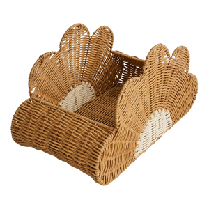 Handmade Rattan <b>Flower</b> <b>Basket</b> <b>for</b> Kids, Natural Woven Children's Toy Storage & Organizer <b>Basket</b>, OEM Wholesale Vietnam - Product Image 3