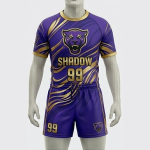 Custom Full Sublimation <b>Polyester</b> Rugby Uniform Sports Rugby Uniform Set New Style Design Rugby Jerseys and Rugby Uniforms <b>Shirt</b> - Product Image 1