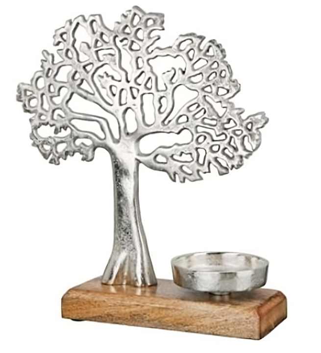 Christmas Tree Shape Candle Holder Stand Wooden Base Aluminium Factory Price Shelf Decoration Lighting Accessories