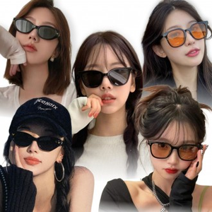 Occhiali da sole alla moda Unisex a forma di V con 6 tipi di tinte - Product Image 1