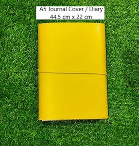 Premium Yellow Cow Leather A5 And <b>A6</b> Travel Folder Executive Stationery Journal Protector Handcrafted Tanned Notebook Cover Best - Product Image 2