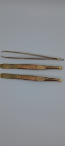 Pince à cils Mahnas en acier inoxydable plaqué or, pointe de précision lisse, écologique, kit d'extensions de cils 10 mm, couleur vibrante - Product Image 3