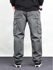 Ropa para Hombre |   Pantalón Cargo de Algodón |   Pantalón con Cintura Ajustable con Cordón - Product Image 3