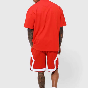 Camisetas de Alta Calidad con Logotipo Personalizado, Impresión en Pantalla, 300 g/m², Conjuntos de Camisetas de Algodón para Hombre, Ropa Deportiva de Verano, Conjuntos Cortos para Hombre - Product Image 5